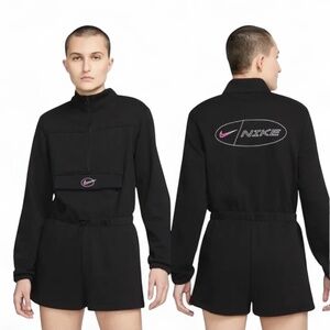 NWT - NIKE Sportswear Icon Clash Fleece 1/2 Zip Romper